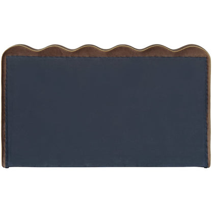 Tempo Brown Velvet Upholstered Queen Bed