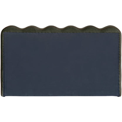 Tempo Green Velvet Upholstered Full Bed
