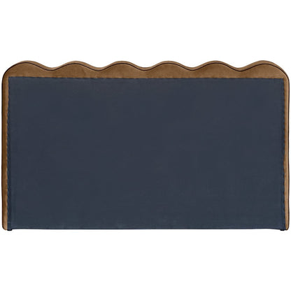 Tempo Saddle Velvet Upholstered Full Bed