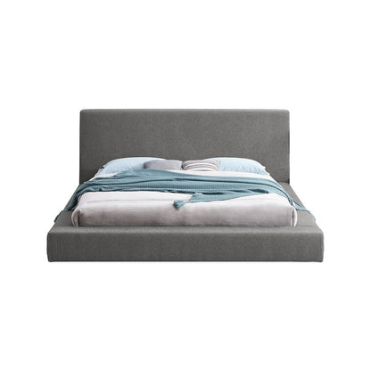 Terra Grey Boucle Fabric Full Bed