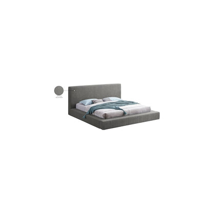 Terra Grey Boucle Fabric King Bed