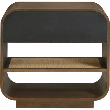 Windsor Brown Solid Wood Nightstand
