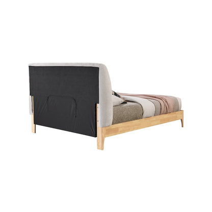 Ventura Grey Polyester Fabric Full Bed