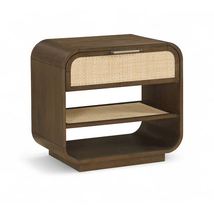Windsor Brown Solid Wood Nightstand