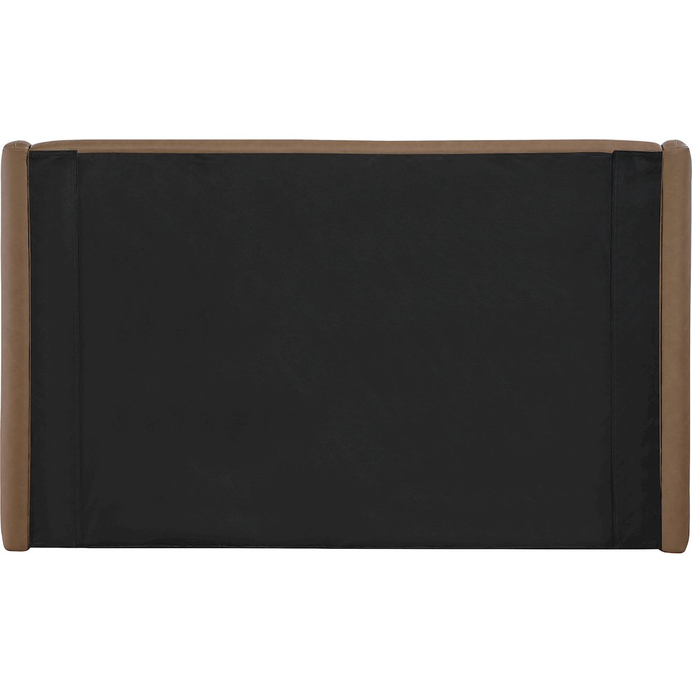 Warby Brown Vegan Leather Upholstered King Bed