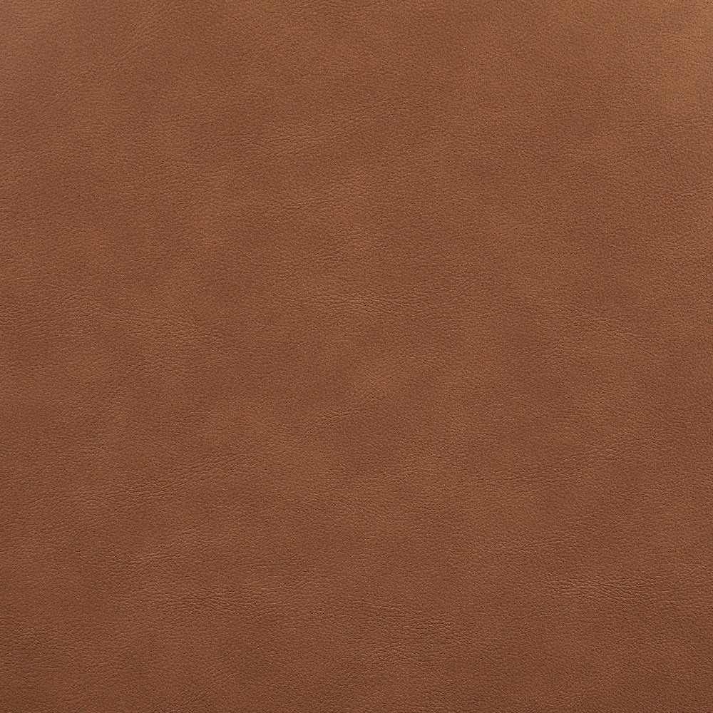Warby Cognac Vegan Leather Upholstered Queen Bed