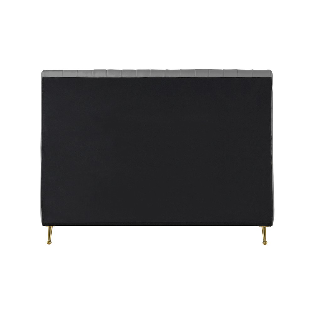 Zara Grey Velvet King Bed