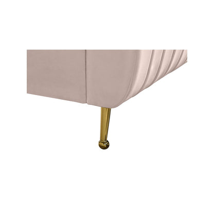 Zara Pink Velvet Queen Bed