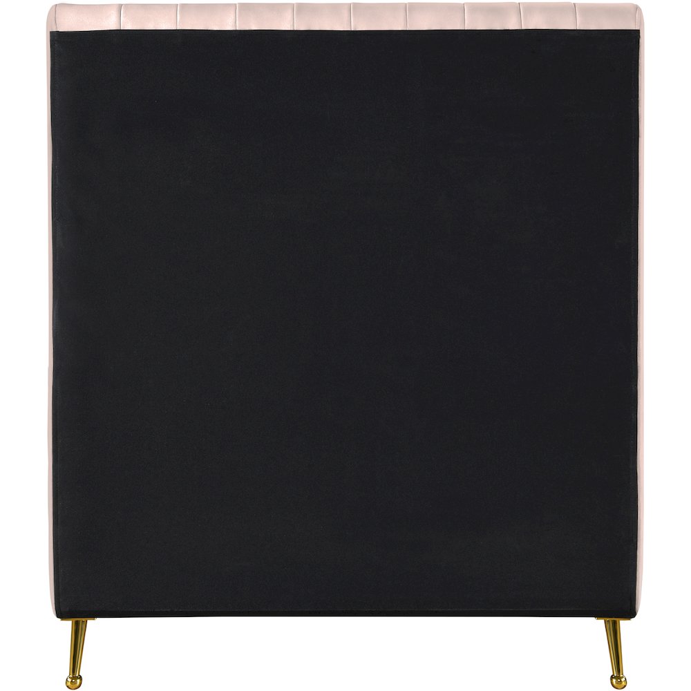 Zara Pink Velvet Twin Bed