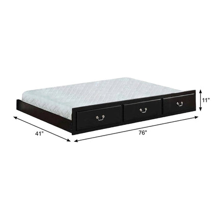 Furnifact Twin Trundle with Wooden Composite Low-Profile Frame