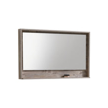 Bosco 48" Framed Mirror With Shelve - Ocean Gray Finish