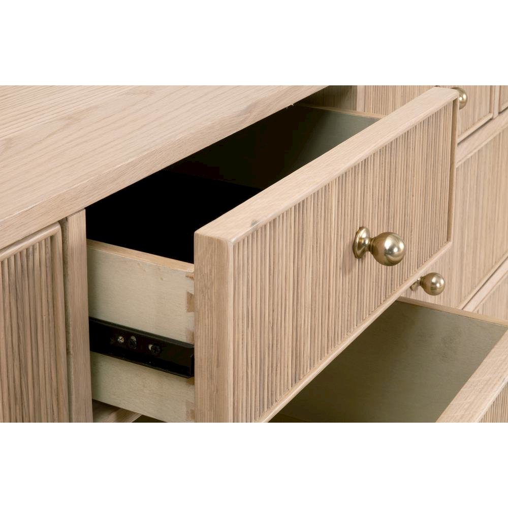 Brown Dresser for Bedroom – Wooden Chest of Drawers with 8 Drawers