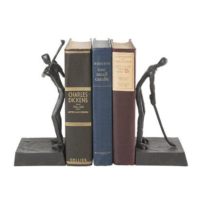 Golfers Iron Bookend Set – Golf Home and Office Décor