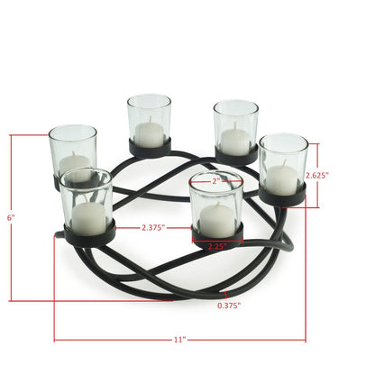 Round Waves Candleholder