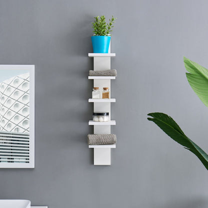 Utility Column Spine Wall Shelves - White