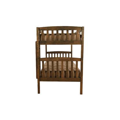 Claire Twin/Twin Bunk Bed Rustic Walnut