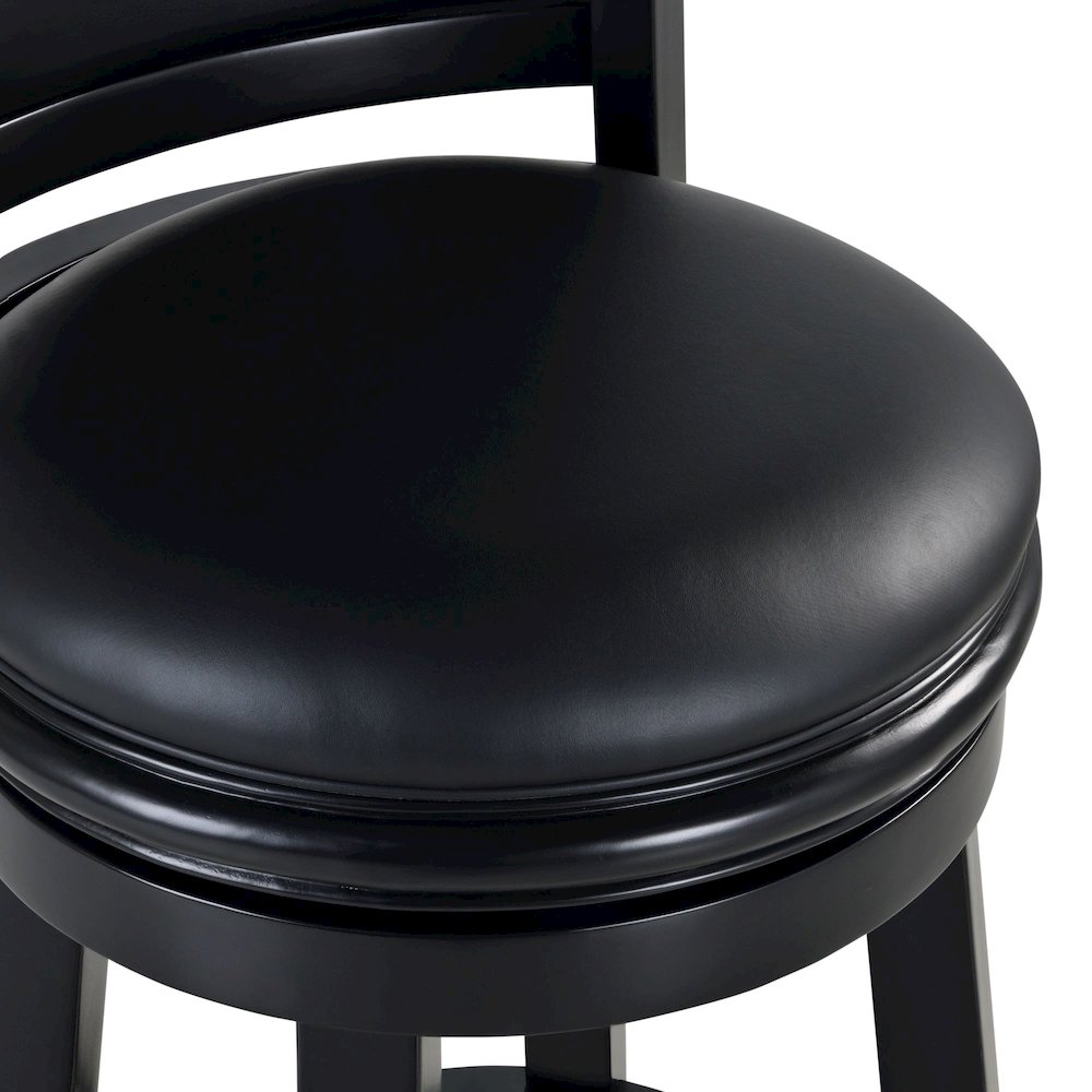 Augusta Swivel Extra Tall Bar Stool - Black