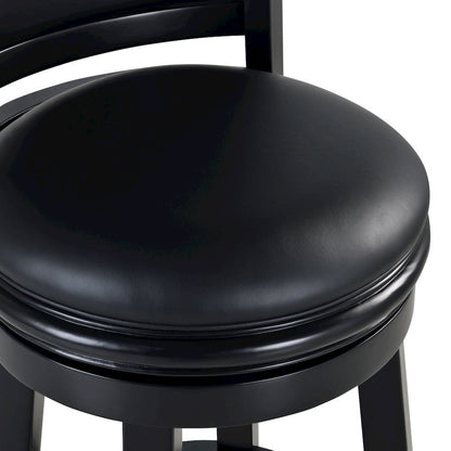 Augusta Swivel Extra Tall Bar Stool - Black