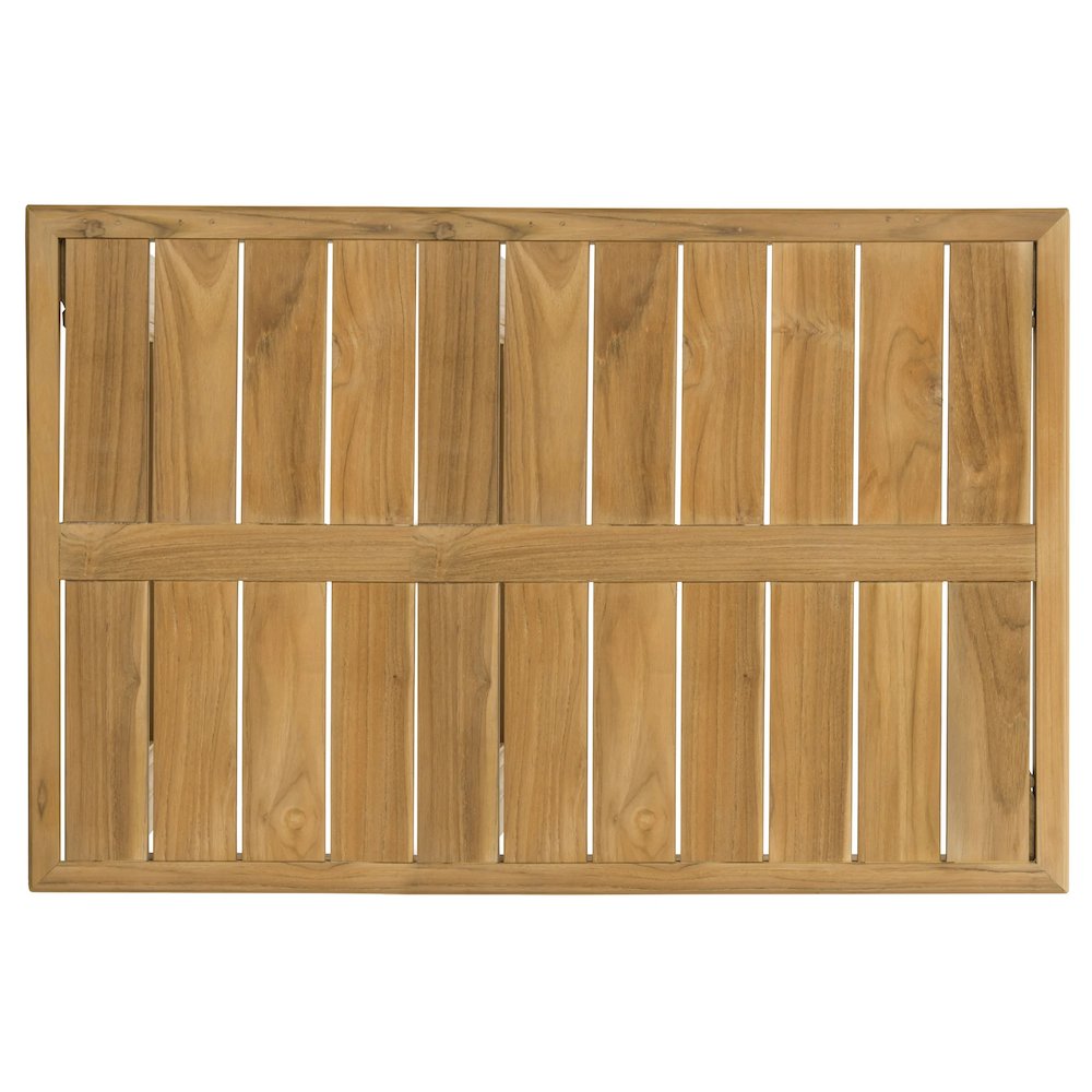 Couture Montford Contemporary Teak Coffee Table, Natural Teak