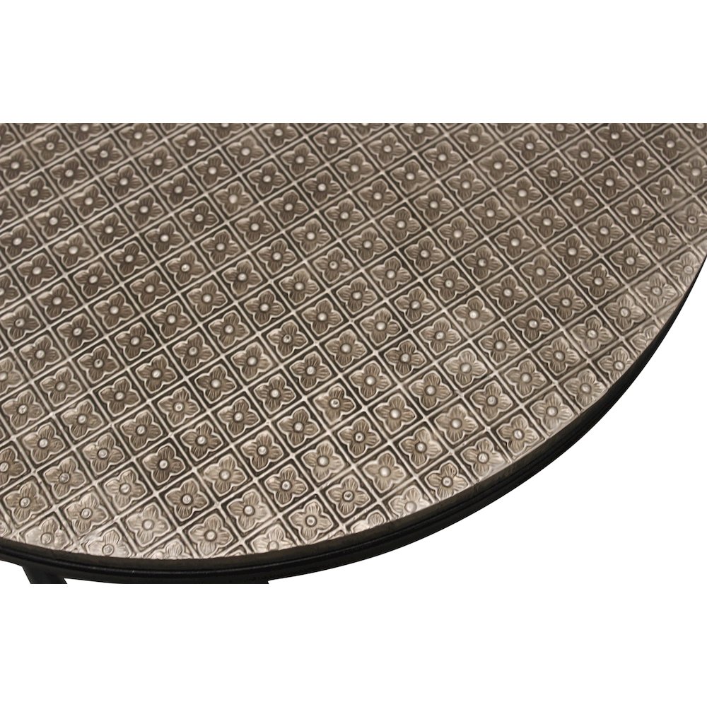 Meenal Nesting Table in Brass Silver