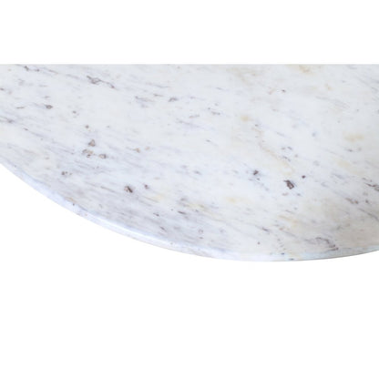 Terra 72" Oval Dining Table with White Marble Top