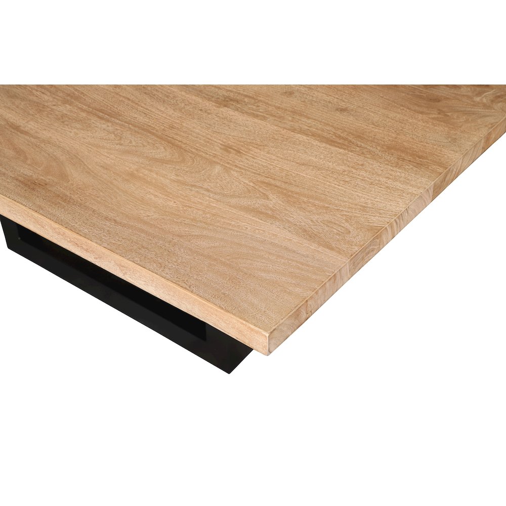 9-Piece Dining Set 8 Jill Dining Chairs in Blue Fabric Natural Legs