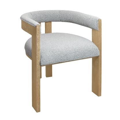 Logan 82" Dining Table with 8 Trish Silver Arm Chairs