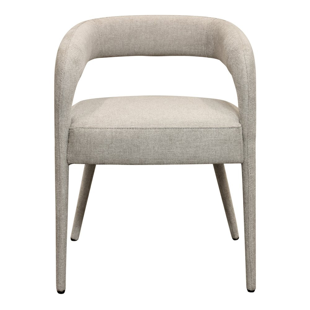 Jenna 48" Dining Table with 2 Sets of Galway Chairs in Ivory Linen Fabric