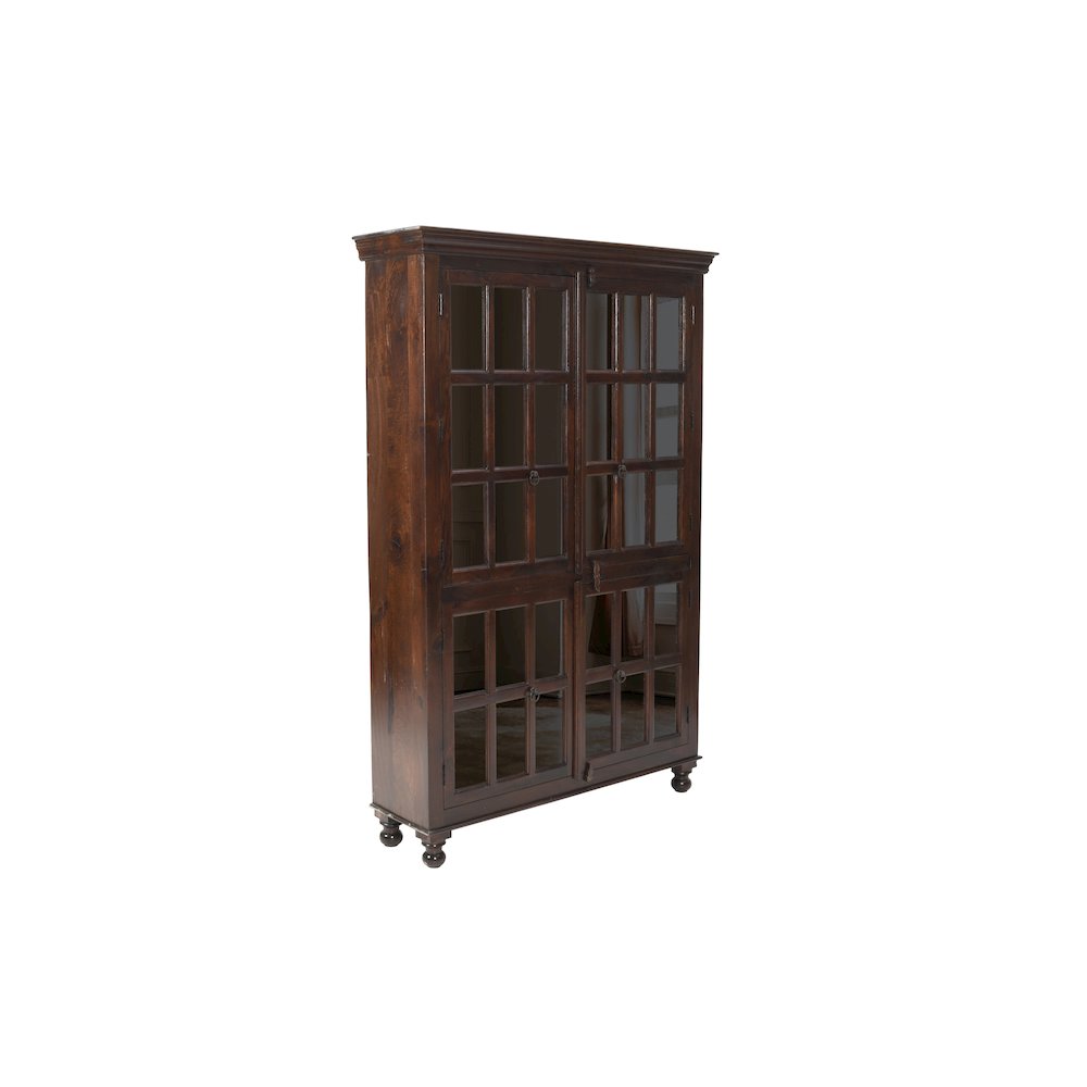 Aspen Glass Cabinet in Brown