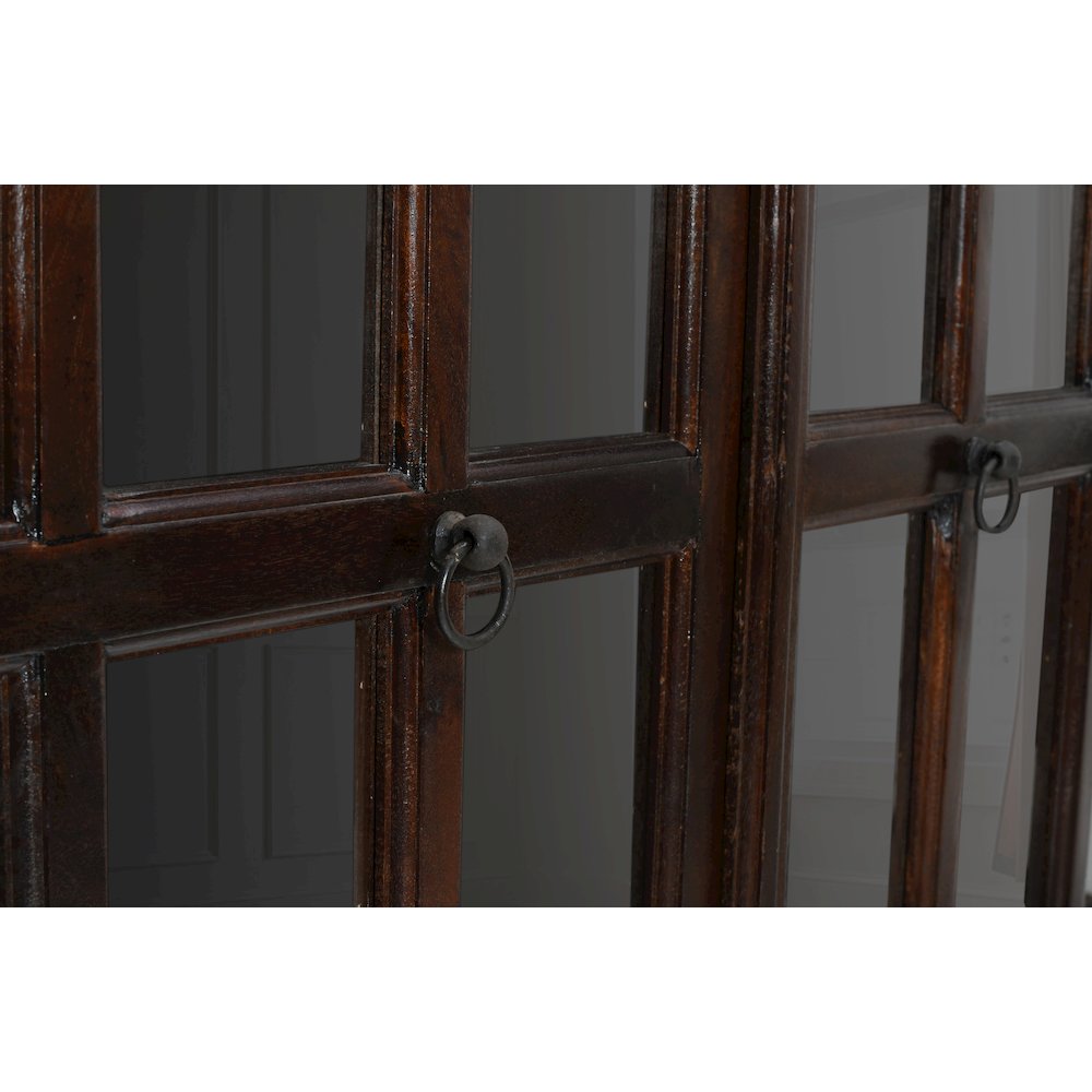 Aspen Glass Cabinet in Brown