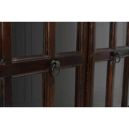 Aspen Glass Cabinet in Brown