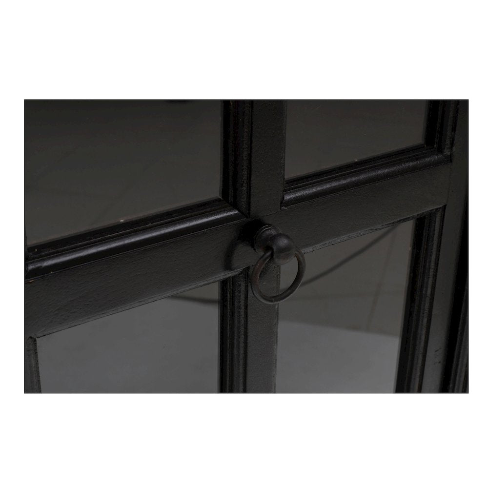 Aspen Glass Cabinet in Dark Brown
