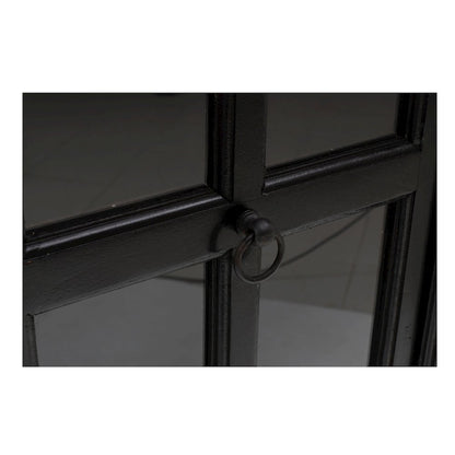 Aspen Glass Cabinet in Dark Brown