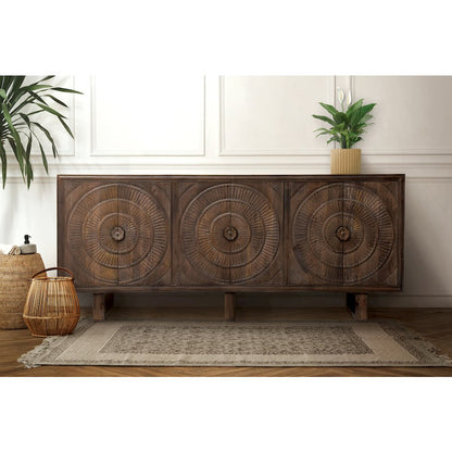 Albert Cabinet with 6 Hand Carved Doors