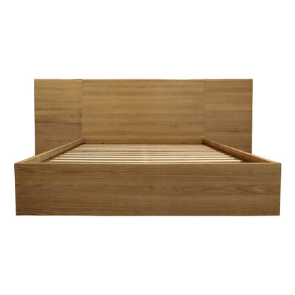 Sarasota King Bed with Wings in Natural Oak