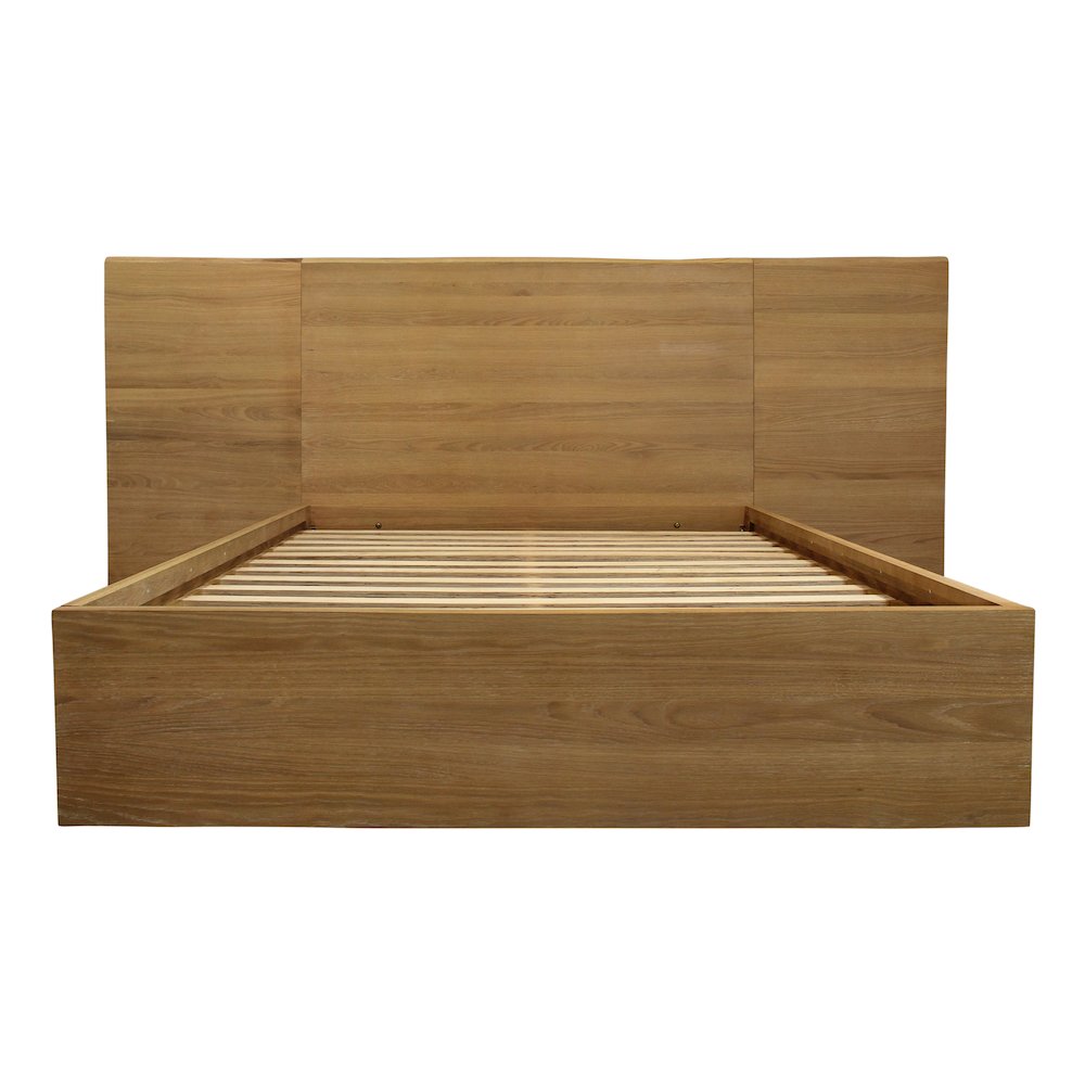 Sarasota Queen Bed with Wings in Natural Oak