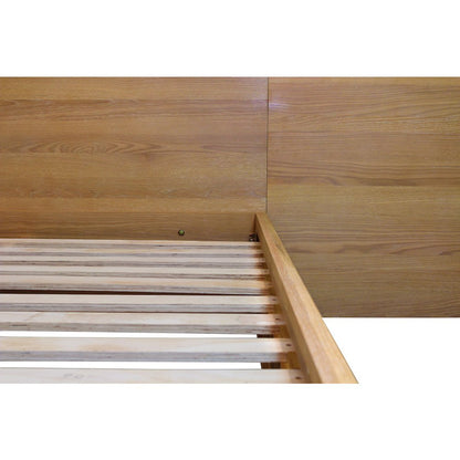 Sarasota Queen Bed with Wings in Natural Oak