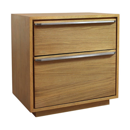 Sarasota 2-Drawer Nightstand in Natural Oak