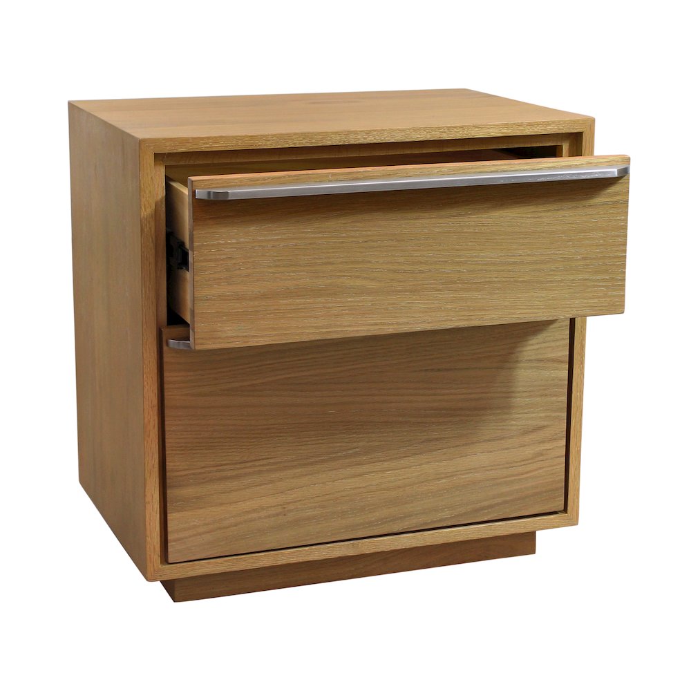 Sarasota 2-Drawer Nightstand in Natural Oak