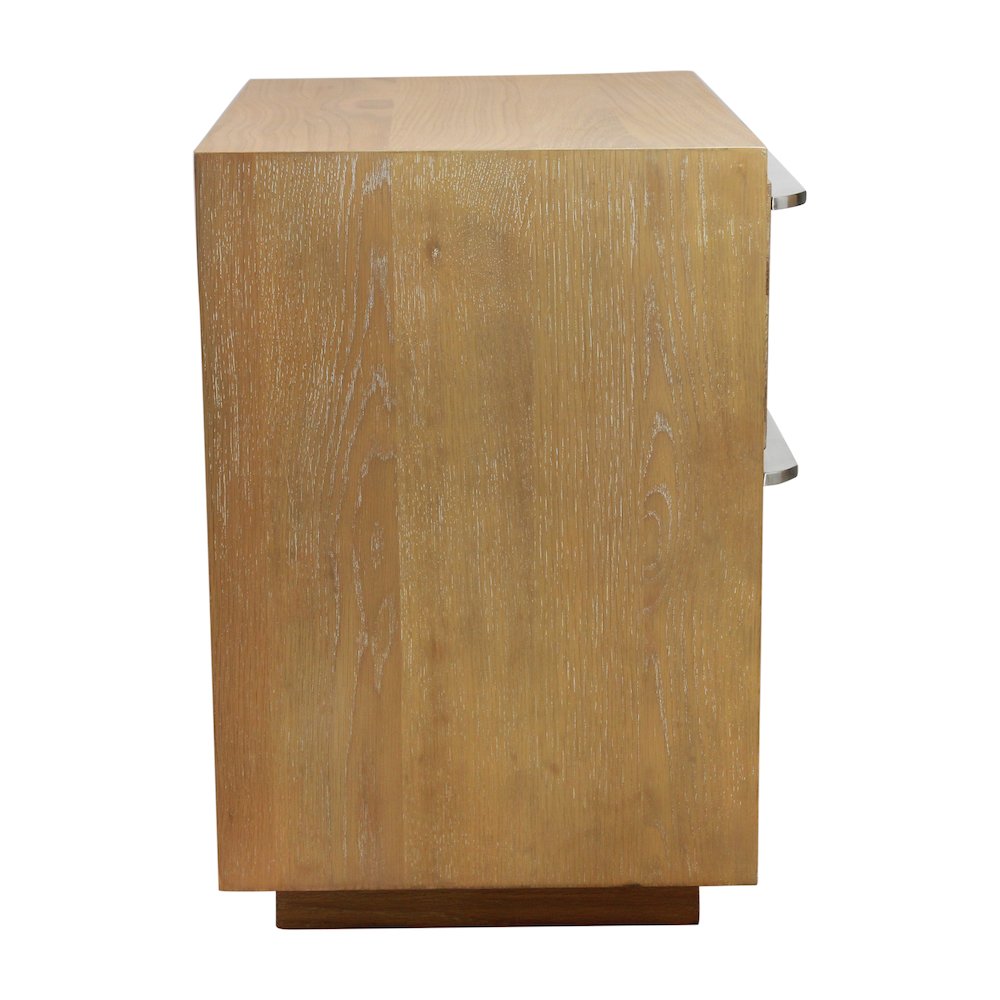 Sarasota 2-Drawer Nightstand in Natural Oak