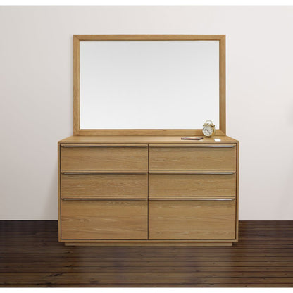 Sarasota Mirror in Natural Oak