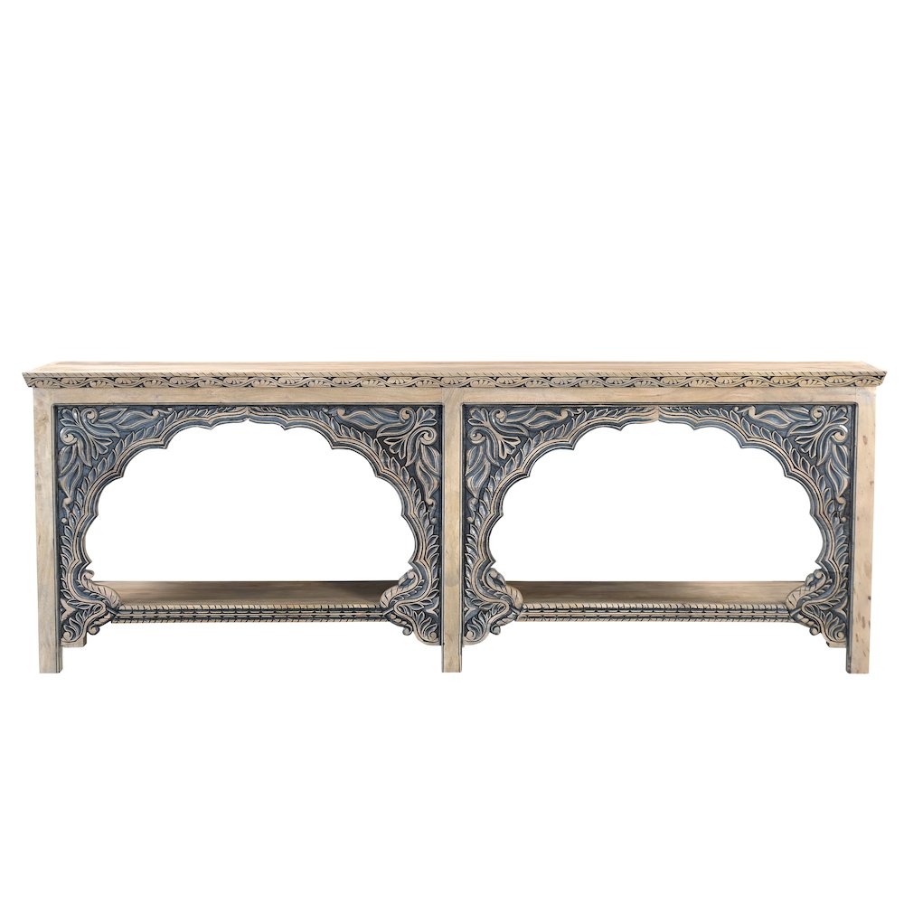 Carter Console Table in Two-tone on Solid Wood