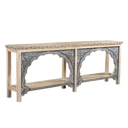 Carter Console Table in Two-tone on Solid Wood