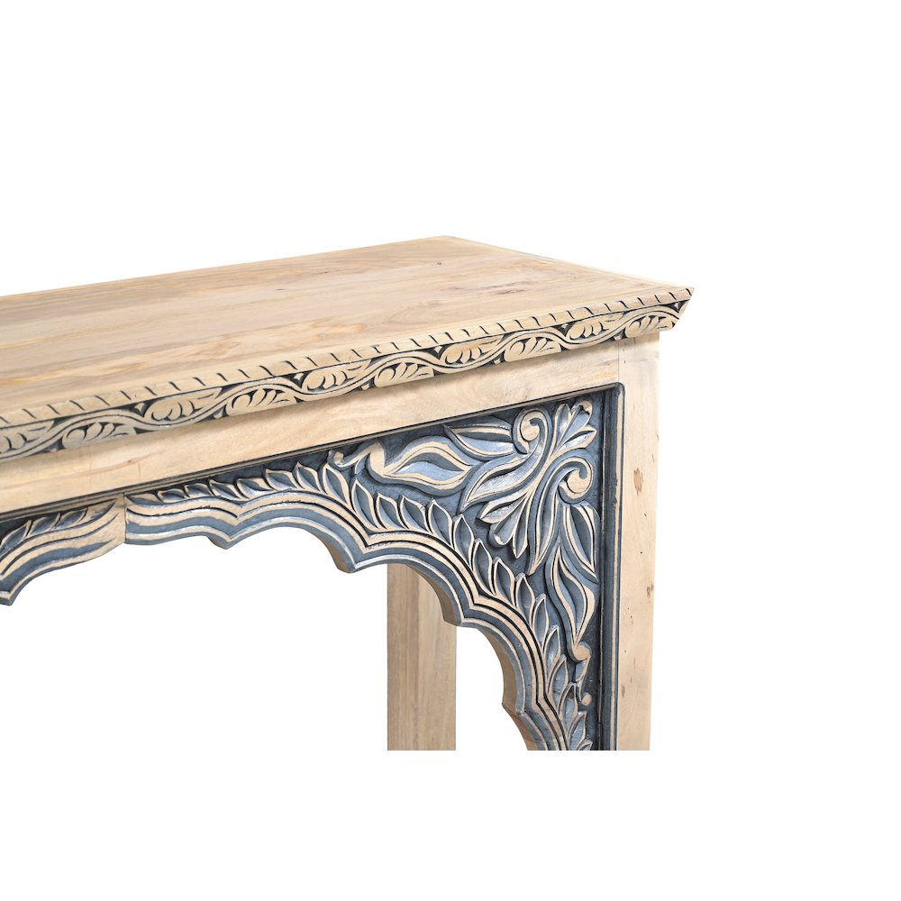 Carter Console Table in Two-tone on Solid Wood