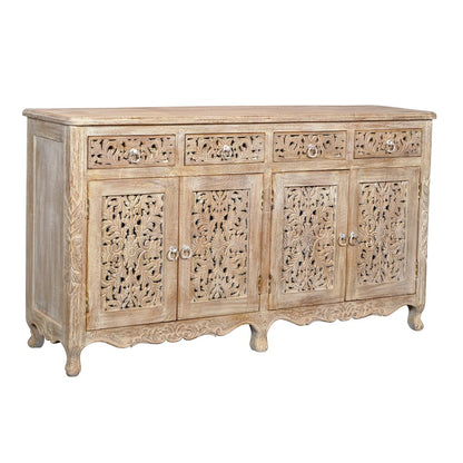 Carter 4-Drawer 4-Door Buffet in White Wash