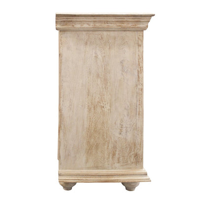 Carter Eagle 4-Door Sideboard in Distressed White