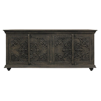 Carter Eagle 4-Door Sideboard in Distressed Gray
