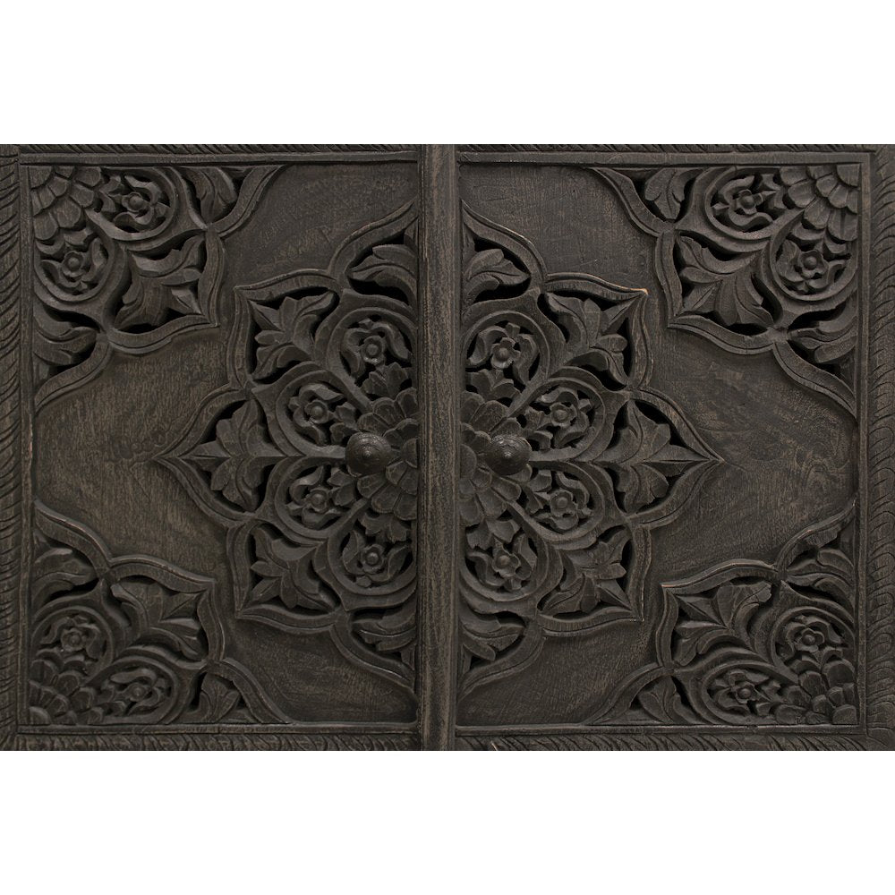 Carter Eagle 4-Door Sideboard in Distressed Gray