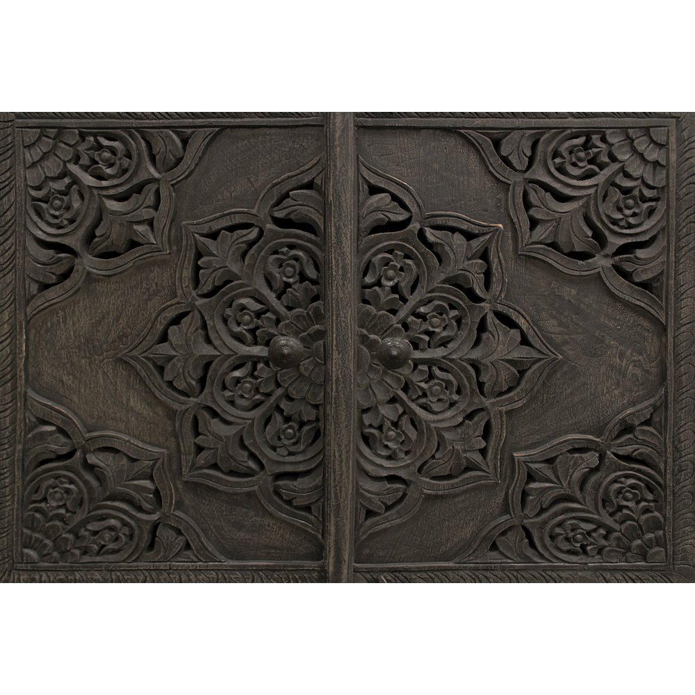 Carter Eagle 4-Door Sideboard in Distressed Gray