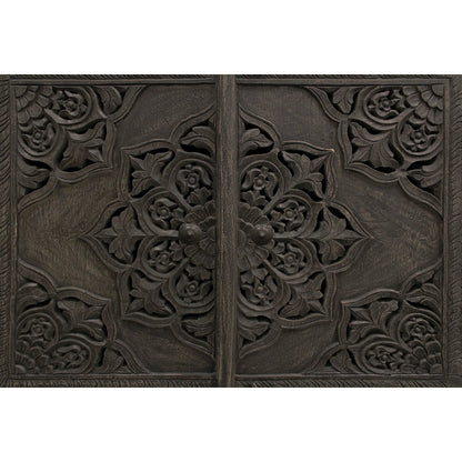 Carter Eagle 4-Door Sideboard in Distressed Gray